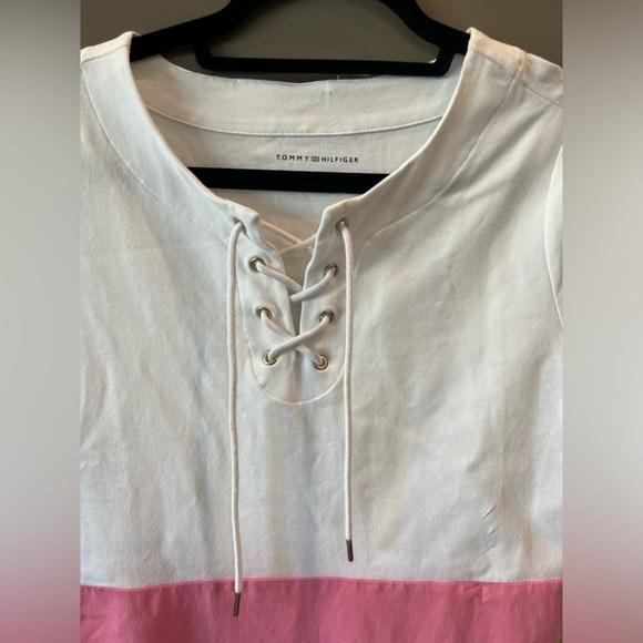 Tommy Hilfiger size Small Petite 100% Cotton summer color lock dress - Picture 2 of 9